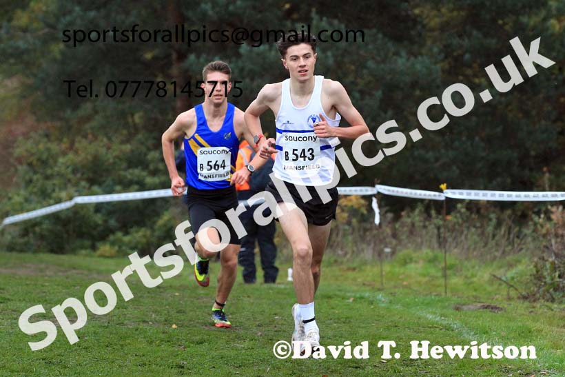 Junior Men, 2022 National Cross Country Relays, Berry Hill Park, Mansfield.  Photo: David T. Hewitson/Sports for All Pics